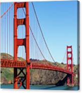 Golden Gate Bridge On Sunny Morning Canvas Print