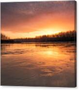 Golden Hour At The Snohomish River Canvas Print