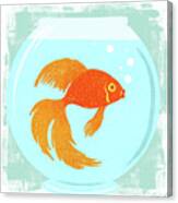 Goldfish Fishbowl Canvas Print