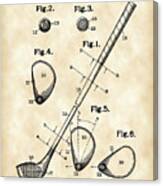 Golf Club Patent 1909 - Vintage Canvas Print