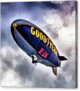 Goodyear Blimp Canvas Print