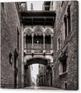 Gothic Barcelona Canvas Print