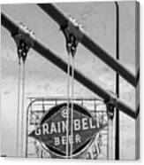 Grain Belt Beer Sign Canvas Print