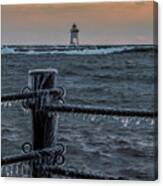 Grand Marais Ice Canvas Print