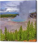 Grand Prismatic Spring Overlook Yellowstone Canvas Print