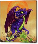 Grape Jelly Dragon Canvas Print