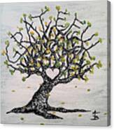 Grateful Love Tree Canvas Print