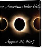 Great American Solar Eclipse #2 Canvas Print