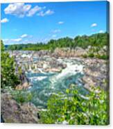 Great Falls On The Potomac Canvas Print