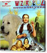 Great Pyrenees - Pyrenean Mountain Dog Art Canvas Print - The Wizard Of Oz Movie Poster Canvas Print