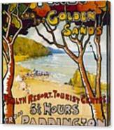 TR61 Vintage Tenby Golden Sands GWR Railway Travel Poster Print A4