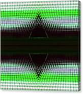 Green Doble Delta Abstract Canvas Print