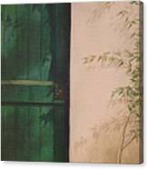 Green Door Canvas Print