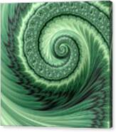 Green Shell Canvas Print