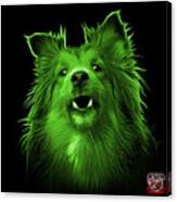 Green Sheltie Dog Art 0207 - Bb Canvas Print