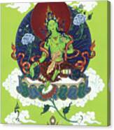 Green Tara Canvas Print