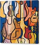 Guitars And Fiddles Canvas Print