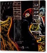 Guitars Electrified Canvas Print