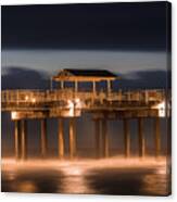 Gulf Shore State Park Pier Blue Hour Canvas Print