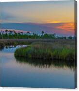 Gulf State Park At Sunset Canvas Print