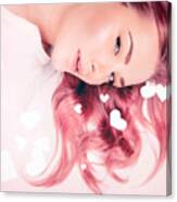 Hair Idea For Valentine's Day Canvas Print