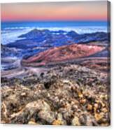 Haleakala Crater Sunset Maui Ii Canvas Print