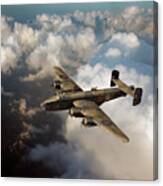 Handley Page Halifax B Iii Above Clouds Canvas Print