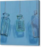 Hanging Bottles Canvas Print