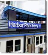 Harbor Park Ferry 3 Canvas Print