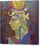 Hathor. Goddess Of Egypt Canvas Print