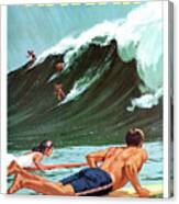Hawaii, Big Wave, Surf Canvas Print
