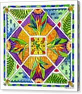 Hawaiian Mandala Ii - Bird Of Paradise Canvas Print