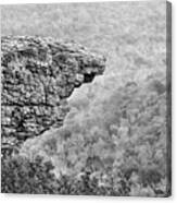 Hawksbill Crag In Black And White Canvas Print