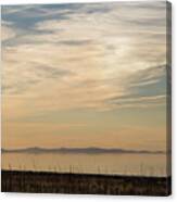 Hazy Sunset At Antelope Island Canvas Print
