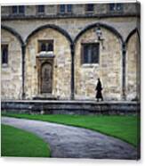 Heading To Class At Oxford Canvas Print