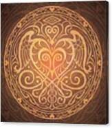 Heart Of Wisdom Mandala Canvas Print