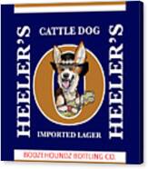 Heeler's Cattle Dog Imported Lager Canvas Print