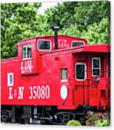 Helena Red Caboose Canvas Print