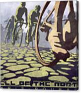 Hell Of The North Retro Cycling Illustration Poster Canvas Print
