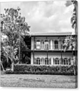 Hemingway House, Key West, Florida, Blk Wht Canvas Print