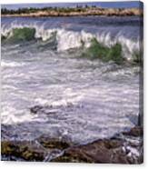 Hermine Influence At Acadia Schoodic Point Canvas Print