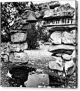 Hermit's Rest, Black And White Canvas Print
