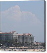 High Cumulus Cloud Over Huntington Beach Canvas Print