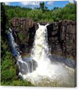 High Falls On Pigeon River Canvas Print