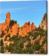 High Point Panorama At Garden Of The Gods Canvas Print