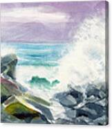 High Surf Canvas Print