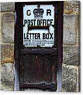 Historic Georgian Post Box Canvas Print