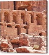 Historic Ruins In Petra Canvas Print