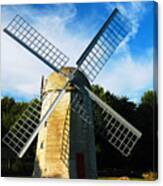 Historic Windmill Jamestown Rhode Island Canvas Print