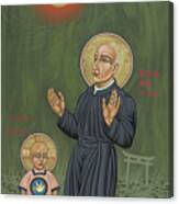 Holy Father Pedro Arrupe, Sj In Hiroshima With The Christ Child 293 Canvas Print